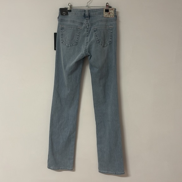 NWT True Religion Billie Mid-Rise Straight Light Wash - Picture 9 of 9